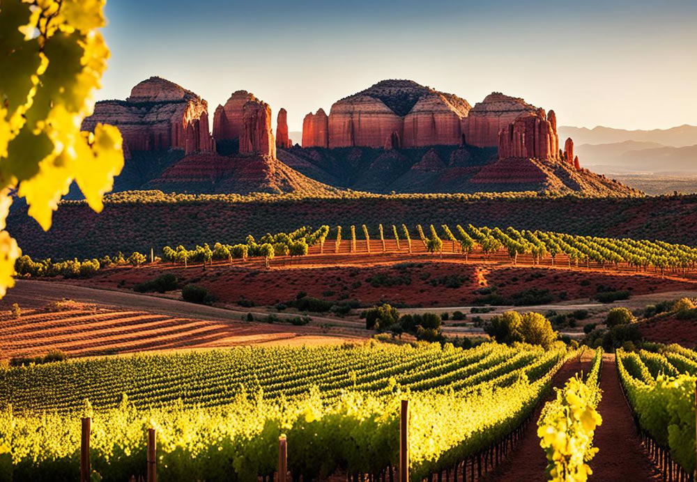 Scenic winery landscapes in Sedona, Arizona