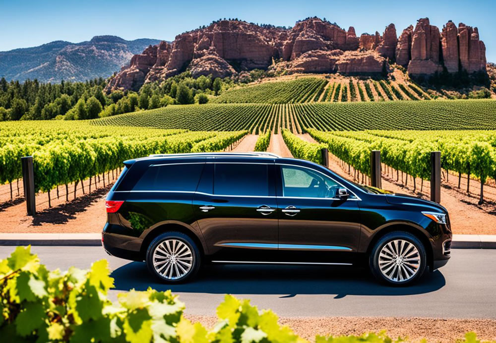 Luxury transportation for Sedona wine tours